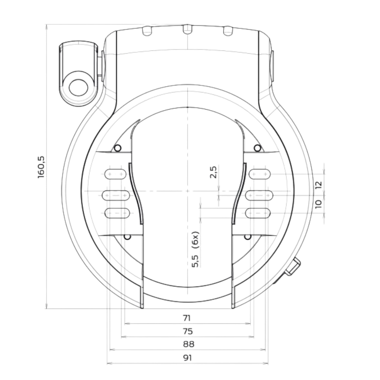 AXA Defender frame lock - Bicycle lock - Security level 12 - Frame tube