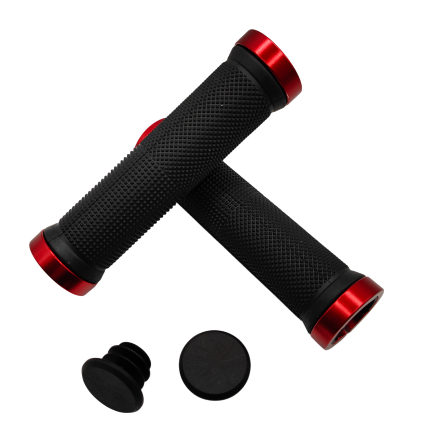 Bicycle Grips Handlebar Grips Straight Rubber Grips Red for eBike City bike MTB