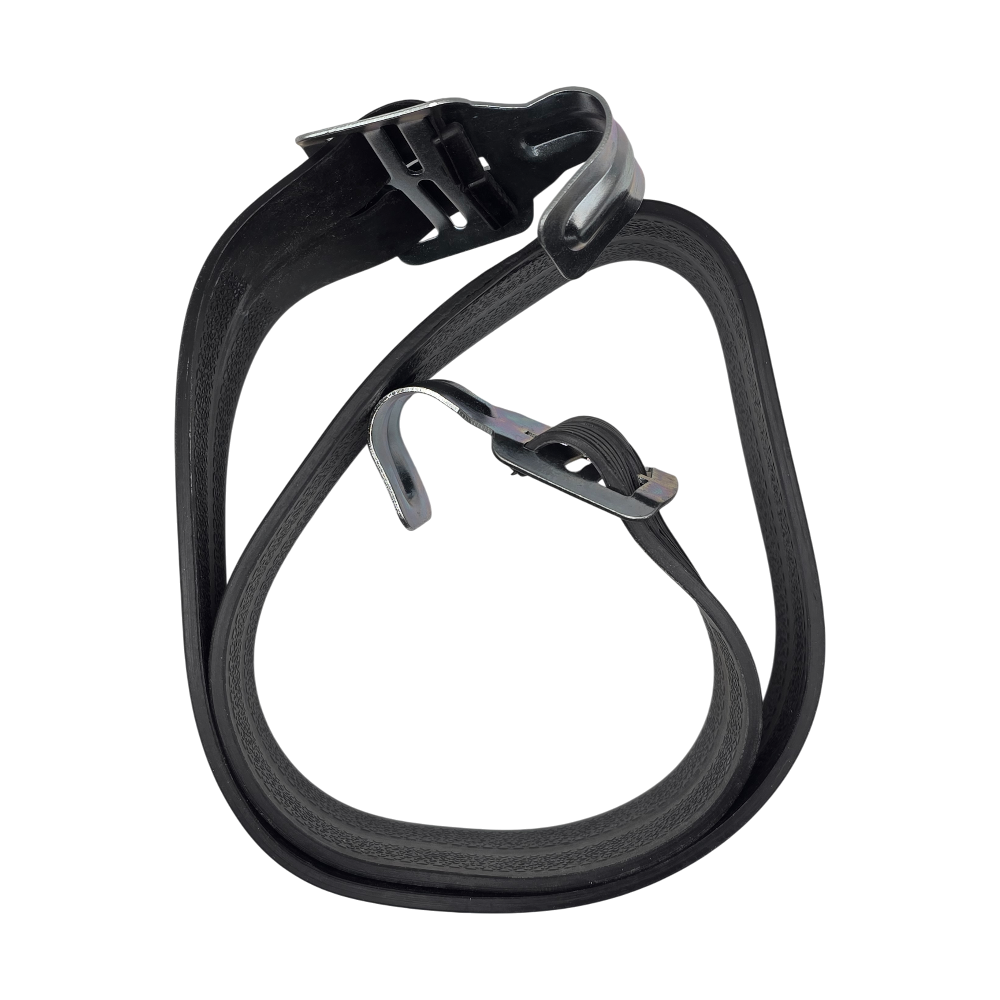 Spanngummi Metall Haken Expander Gepäckspanner Gummispanner schwarz 37mm 80cm