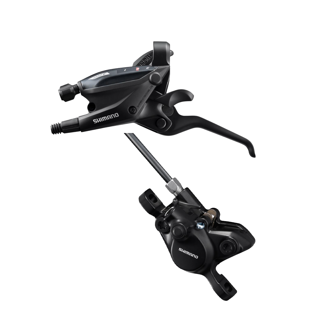 Shimano brake set EF505/MT200 disc brake front wheel front black triple