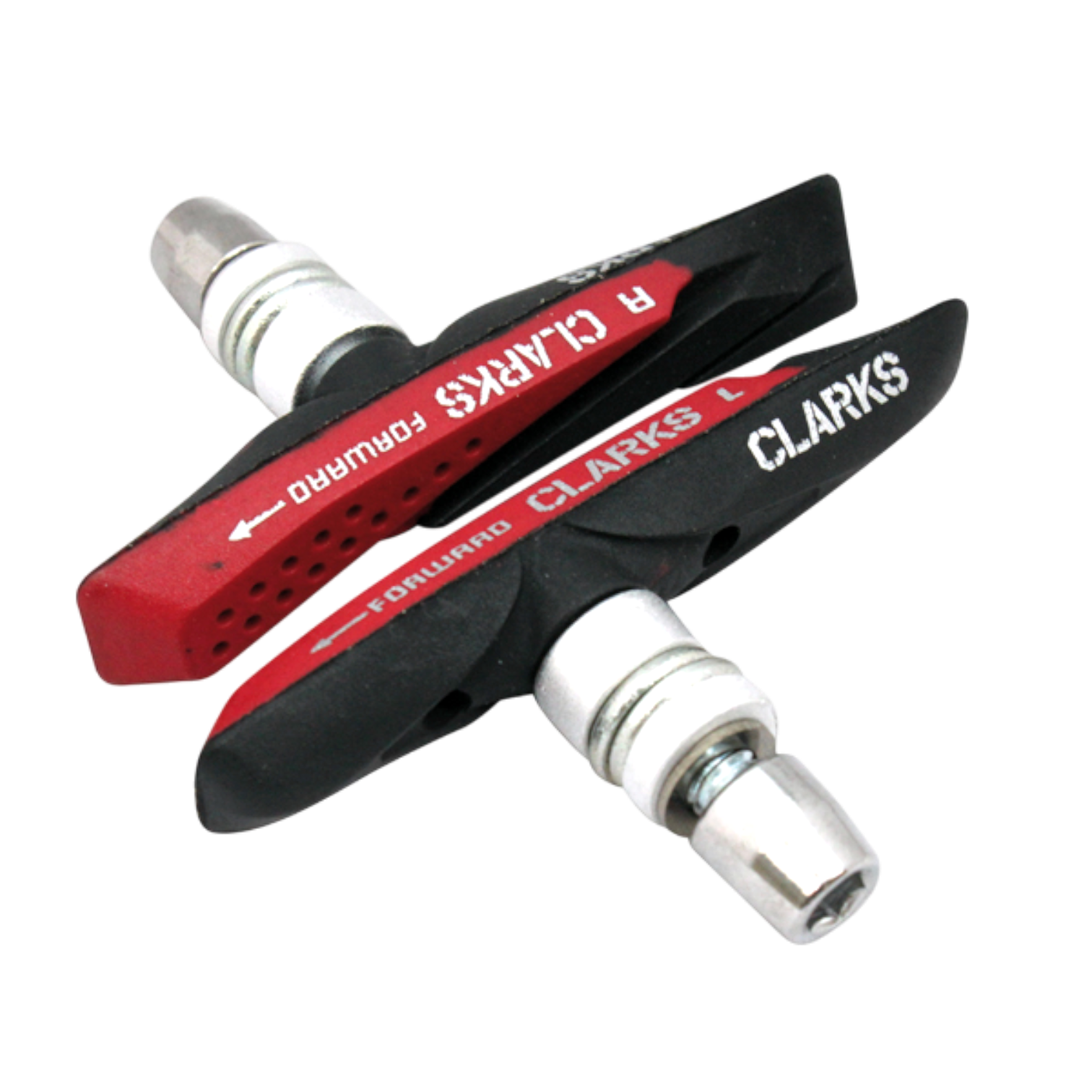 CLARKS Bremsschuh V-Brake Elite MTB HYBRID Felgenbremsbelag mit Gewinde 72mm