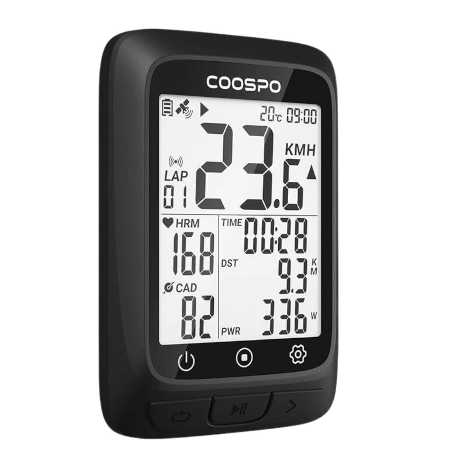 GPS bike computer compatible with Strava 28 h battery kilometre counter Coospo GPS bike computer compatible with Strava 28 h battery kilometre counter Coospo