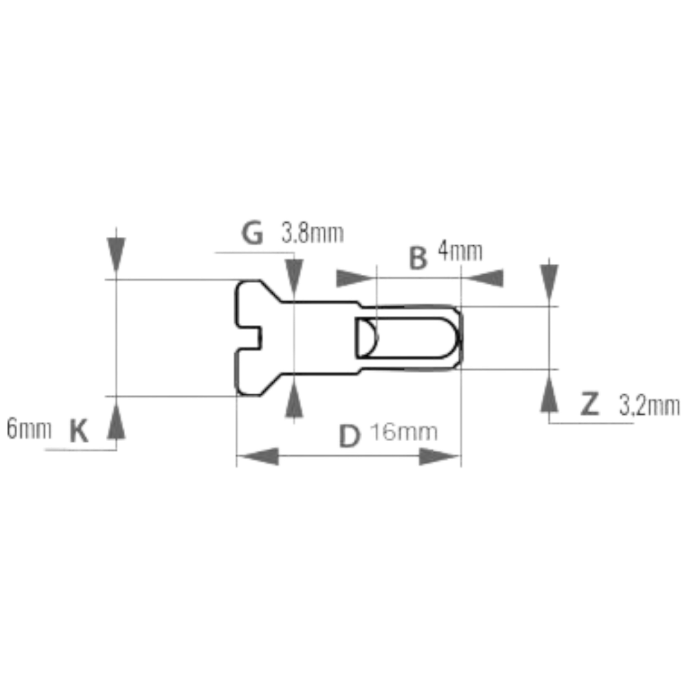100x E-Bike-Nippel aus Messing für Speichen Ø 2 mm Speichennippel Nippel 16 mm