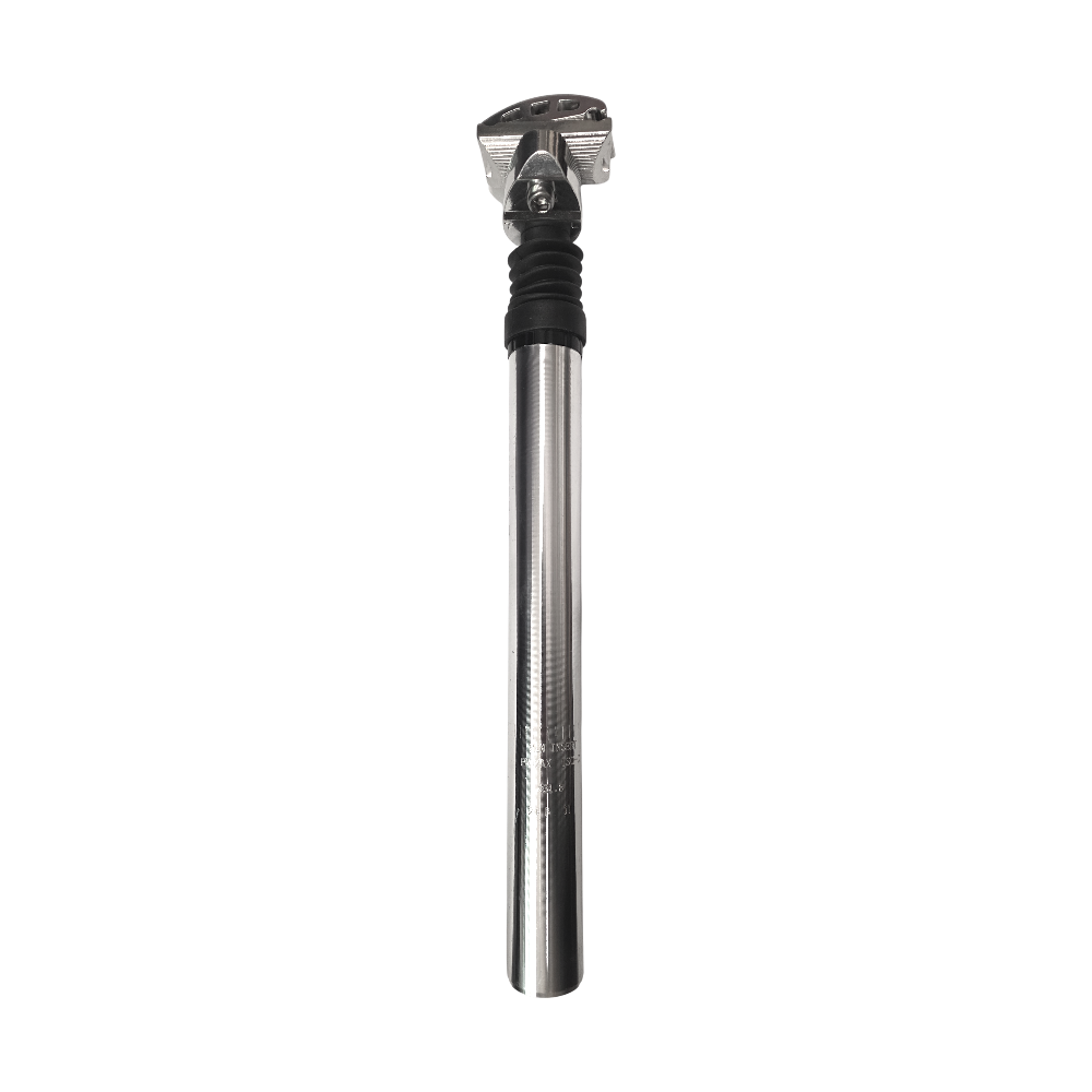Ø 25,4 mm PROMAX gefederte Sattelstütze Aluminium silber 350mm Fahrrad