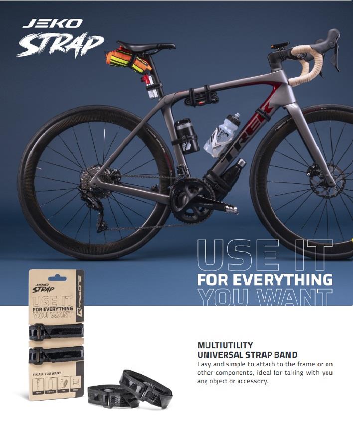 Multifunctional strap Velcro fastener non-slip gel-coated for bicycle e-bike Multifunctional strap Velcro fastener non-slip gel-coated for bicycle e-bike