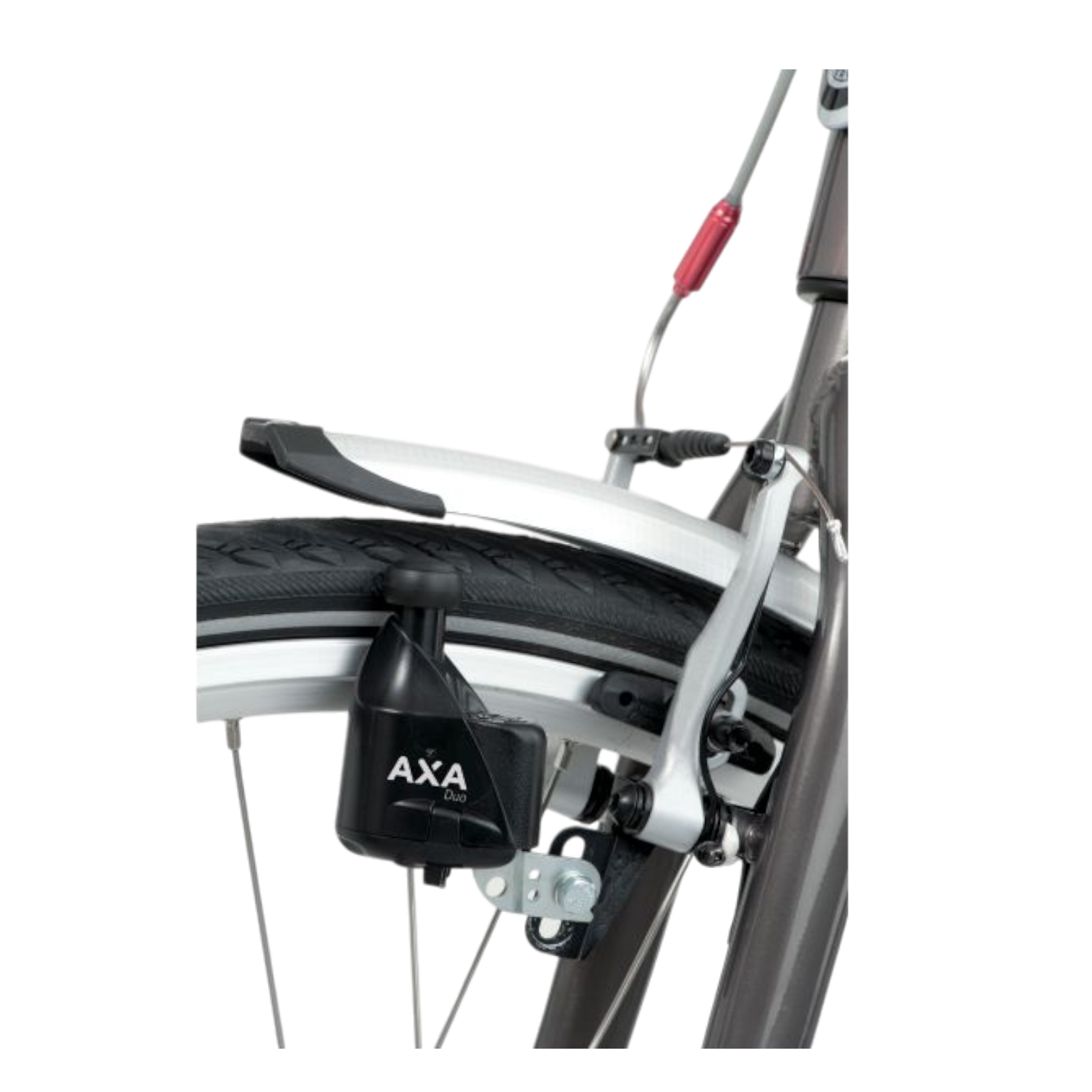 Bicycle dynamo side dynamo left AXA Dynamo DUO 6V / 3W - with stainless steel shaft