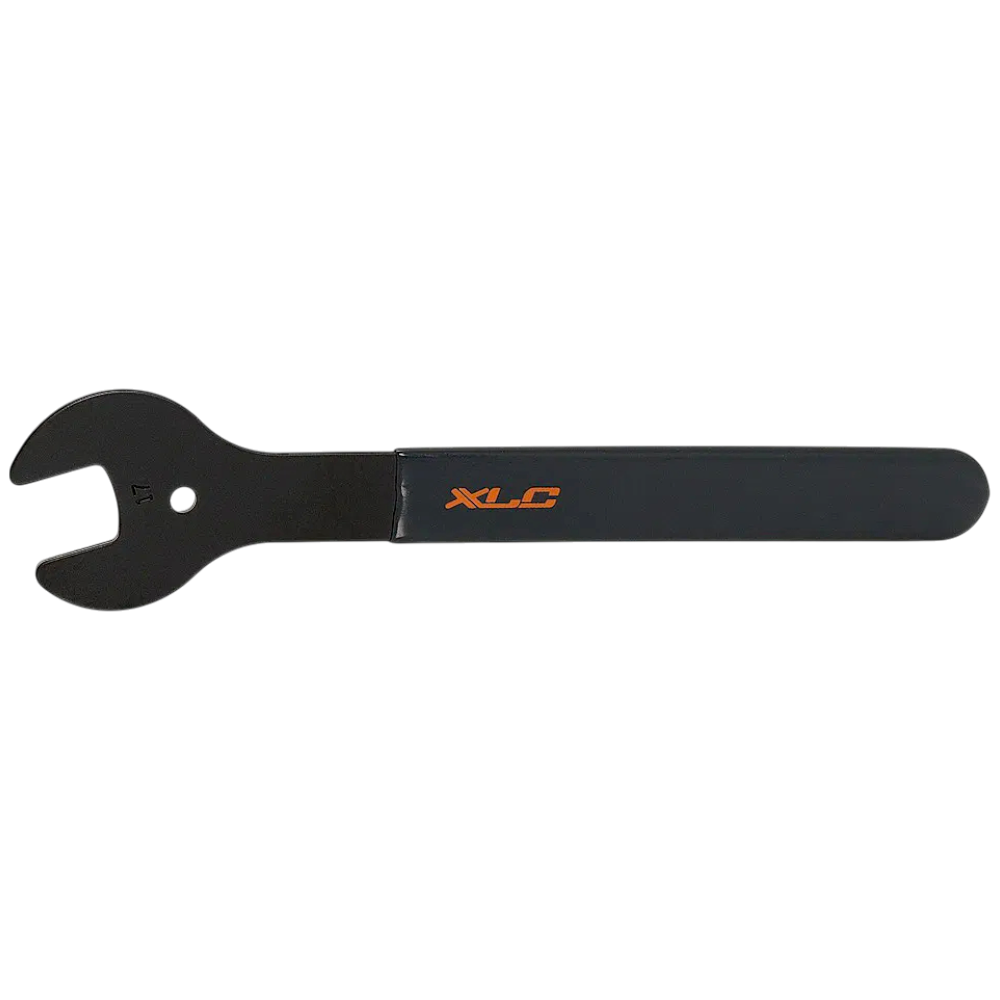 XLC Konusschlüssel TO-S22 18 mm, Stahl, Vinylgriff Nabenschlüssel für Fahrrad