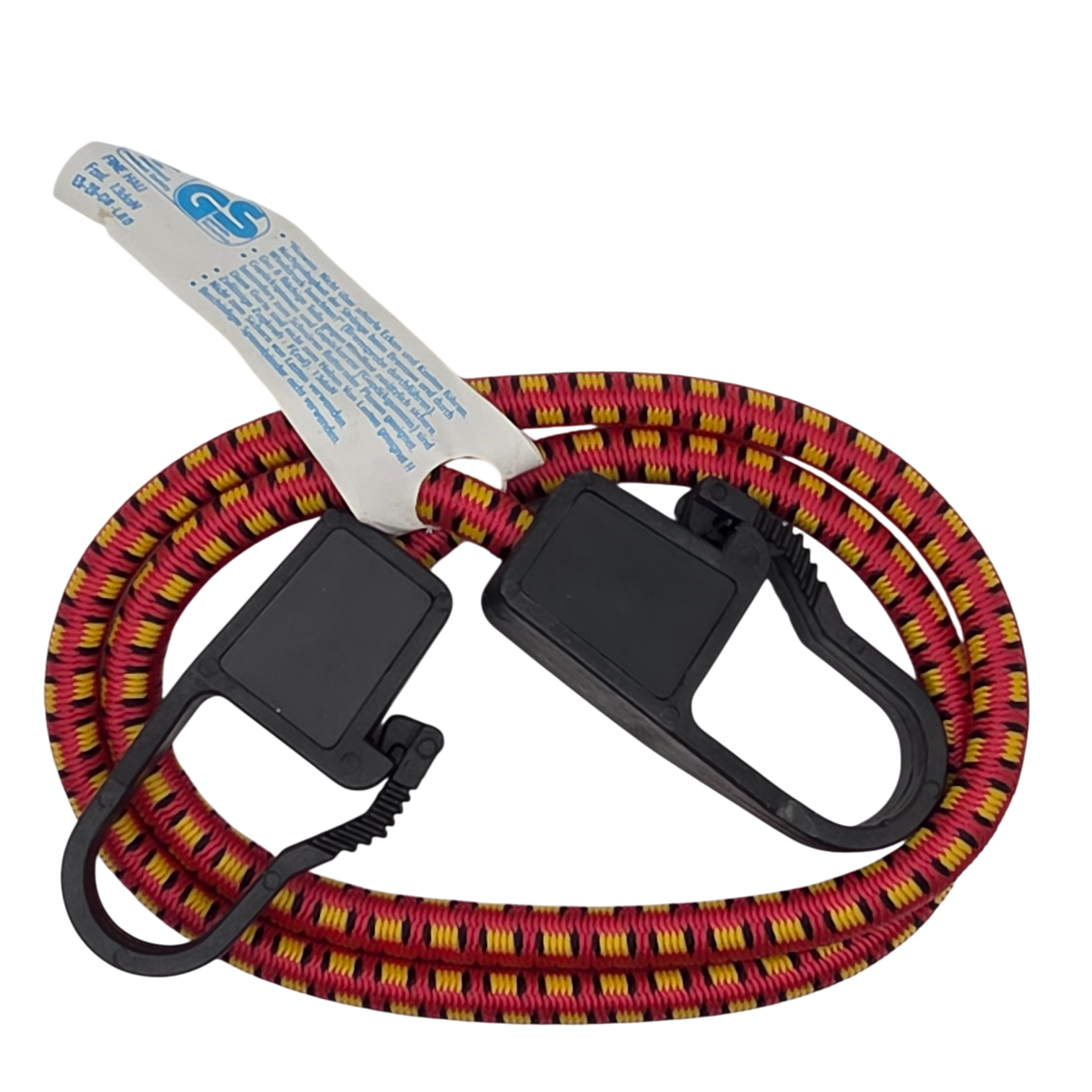 Spanngummi Karabiner-Haken Expander Gepäckspanner Gummispanner Rot Gelb 8mm 80cm