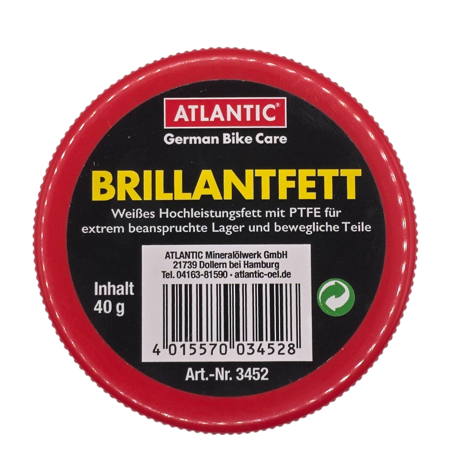 Hochleistungsfett Brillantfett ATLANTIC Teflon-Zusatz Lagerfett Spezial-Fett