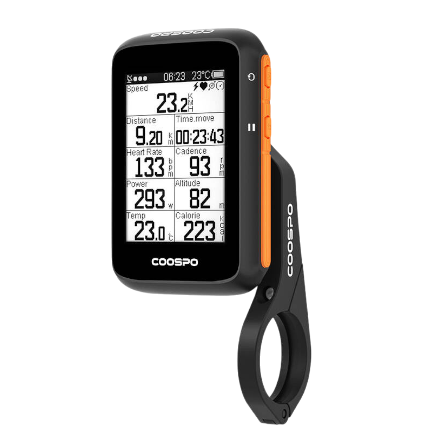 Bike computer wireless GPS compatible with Strava, etc. 36 h battery Coospo