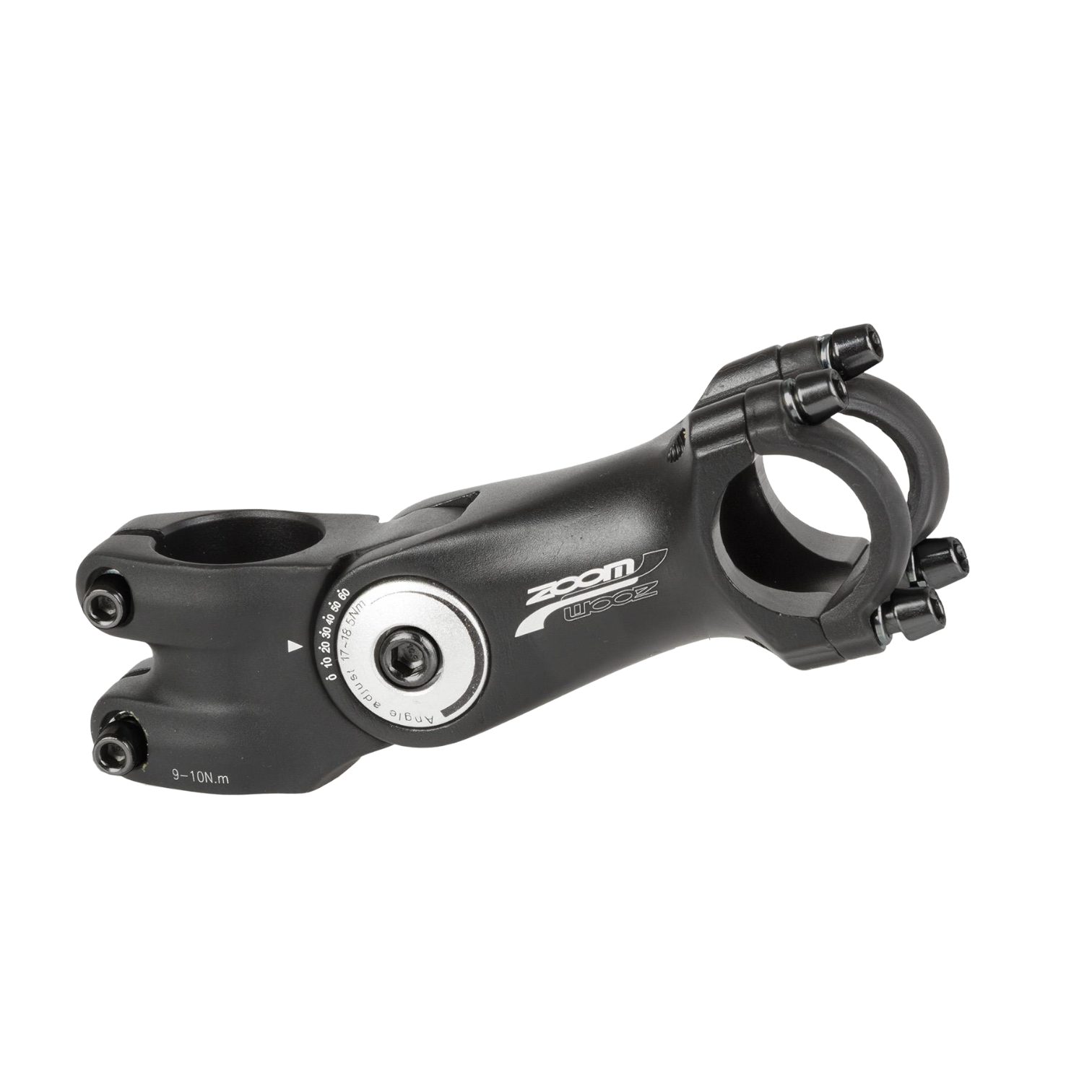 ZOOM Adjustable stem 0-60° angle 100mm length Ø31.8 handlebar clamp 3D aluminium