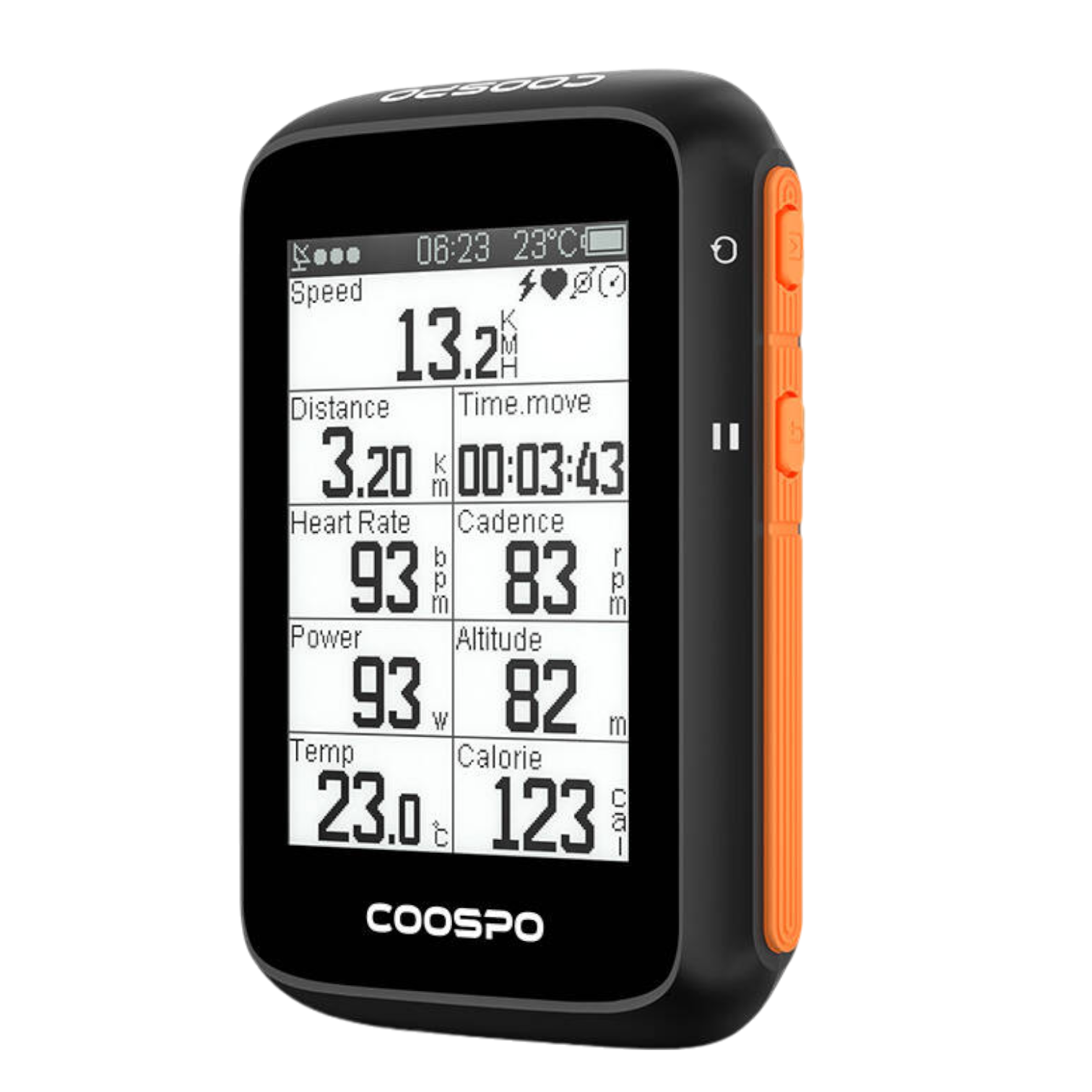 Bike computer wireless GPS compatible with Strava, etc. 36 h battery Coospo