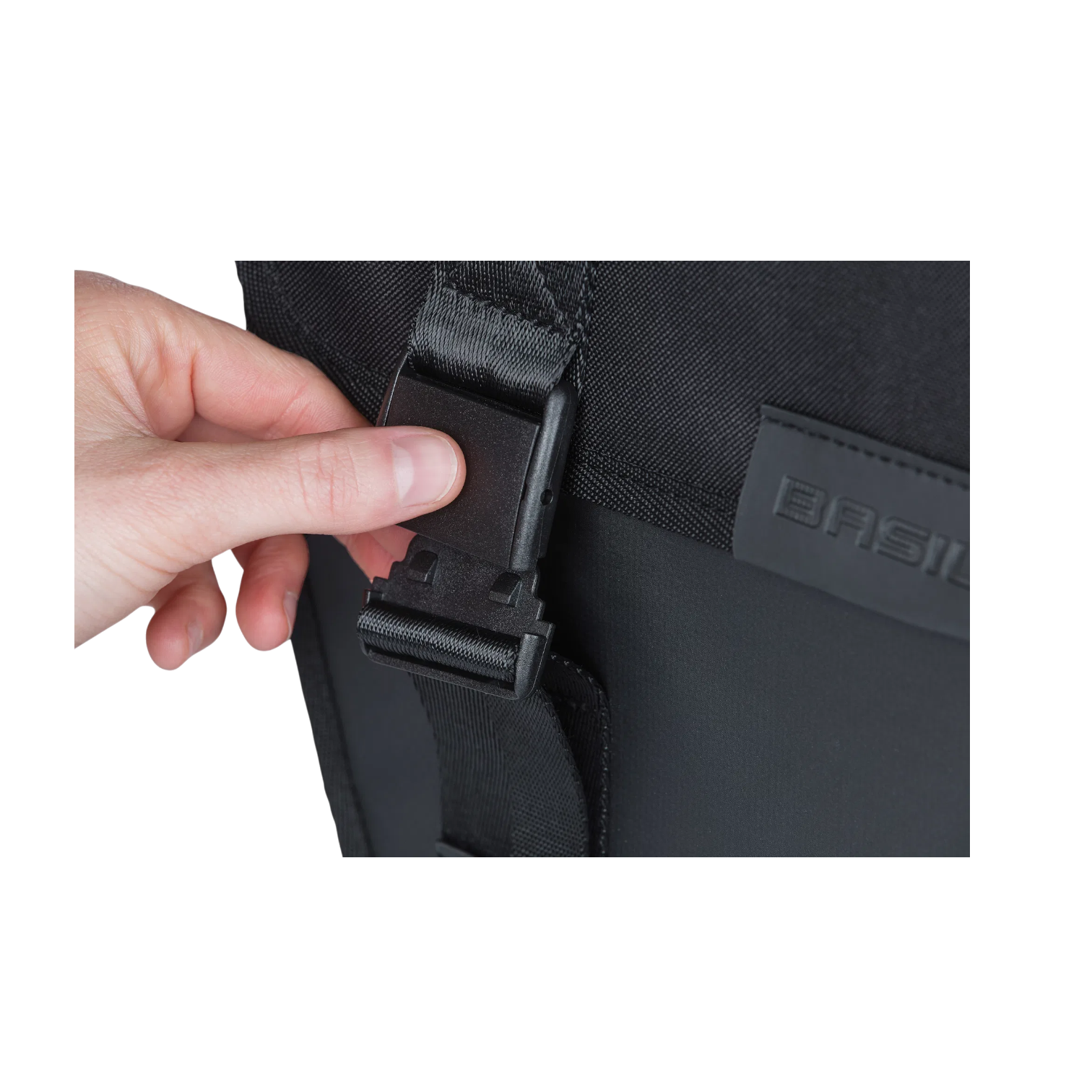 Basil Double Pannier Bike Bag 28L MIK Waterproof IPX3 Polyester Black