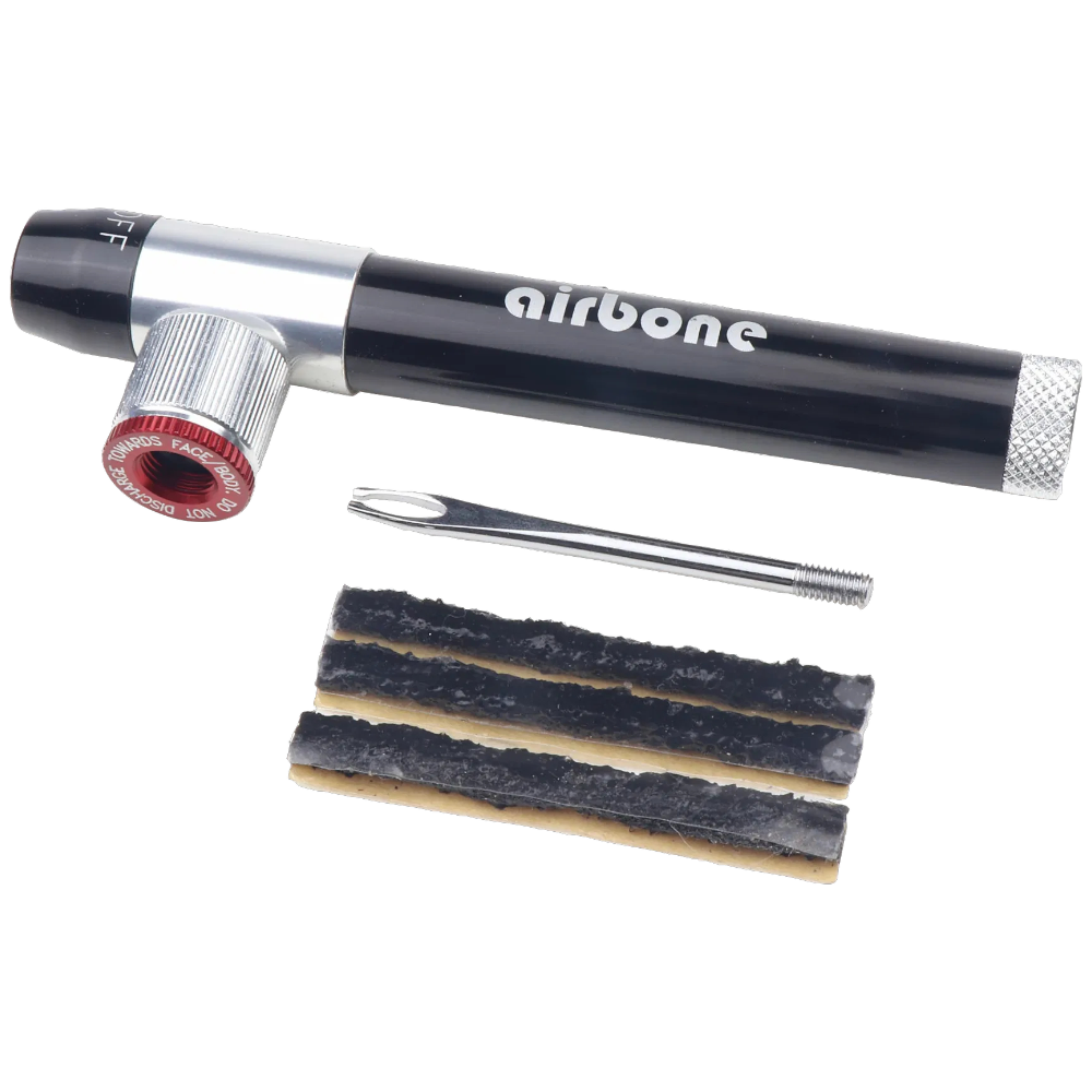 Airbone CO2 Pumpe Alu Luftpumpe Kartuschenpumpe Fahrrad Presta Schrader Ventil