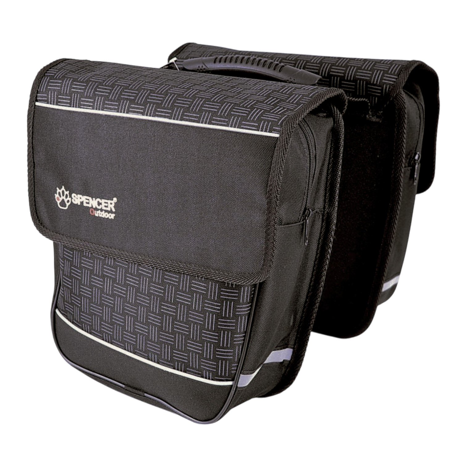 Spencer Doppeltasche Fahrradtasche schwarz 18 Liter Gepäckträger Tasche