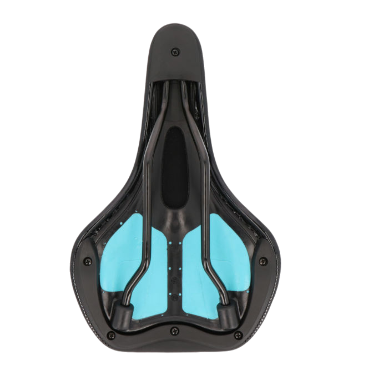 Saddle Bicycle Saddle City LONGUS 3D COMFOR LARGE Memory Foam Black Flat