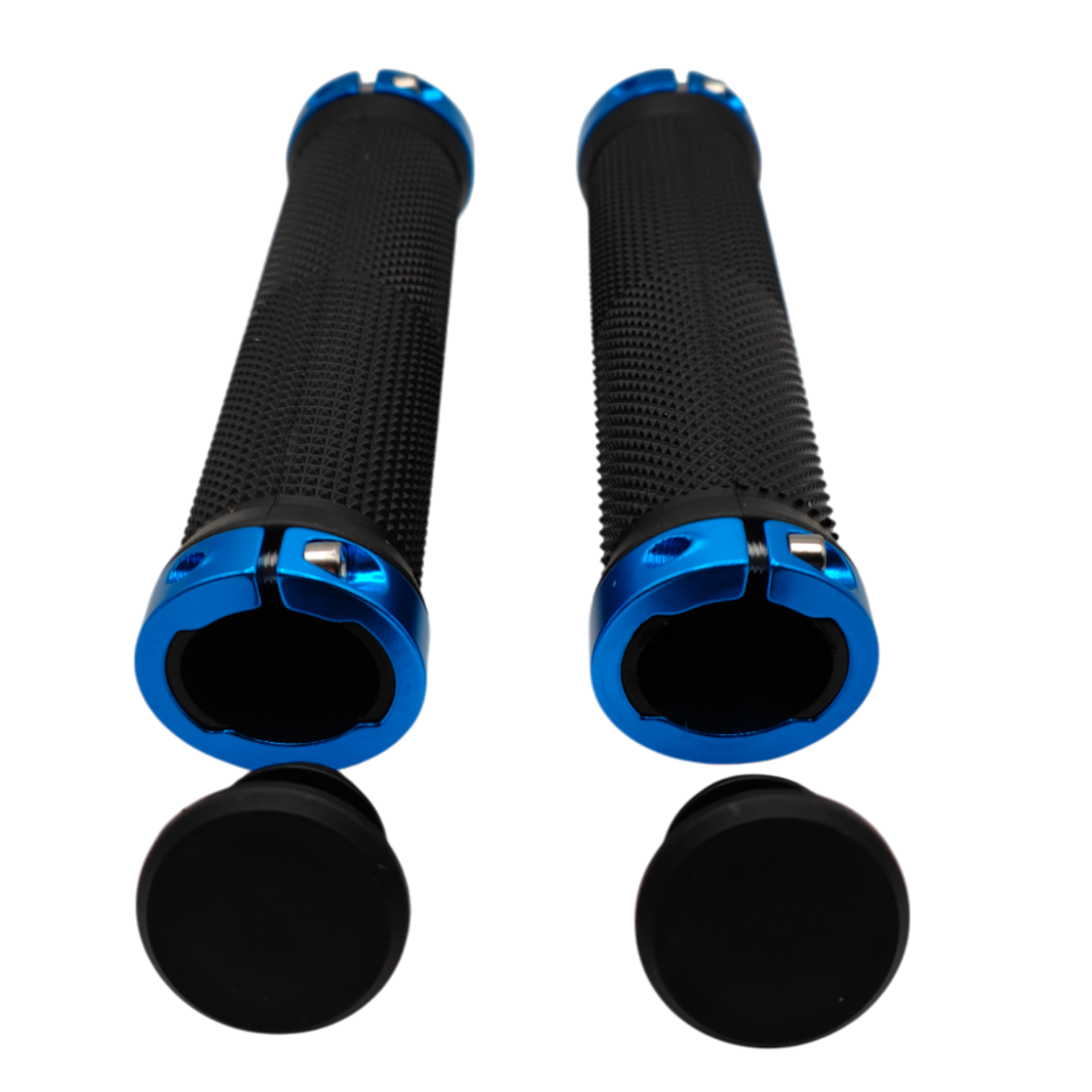 Bicycle Grips Handlebar Grips Straight Rubber Grips Blue for eBike City bike MTB