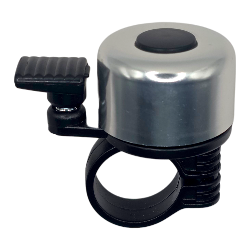 Fahrradklingel Fahrradglocke silber - einfache Montage, universell einsetzbar