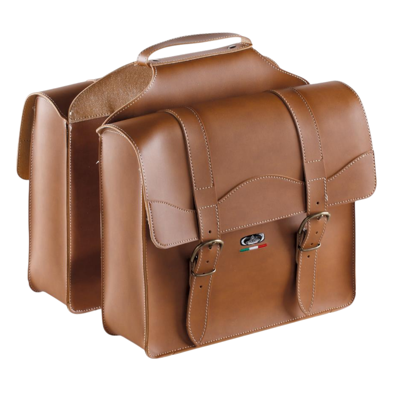 MONTE GRAPPA Fahrradtasche Braun handgefertigte Taschen Retro-Design