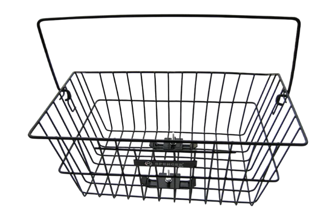 Spencer Fahrradkorb Korb für Gepäckträger ca. 40 x 30 x 17 cm hinten schwarz
